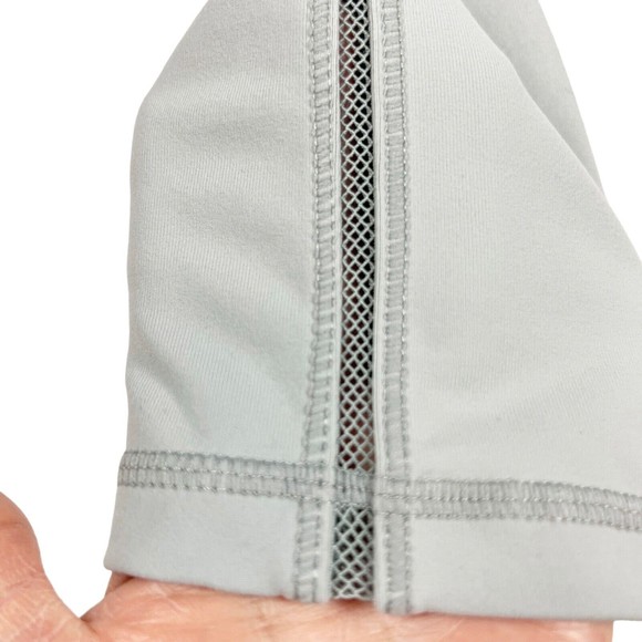 BuffBunny Women’s Gray Leggings Woven Net Sides High Waist Active Pants M - Picture 4 of 10